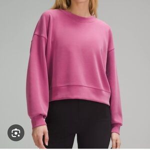 Lululemon Softstreme Oversized Cropped Crewneck, Size 6